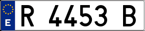 Trailer License Plate